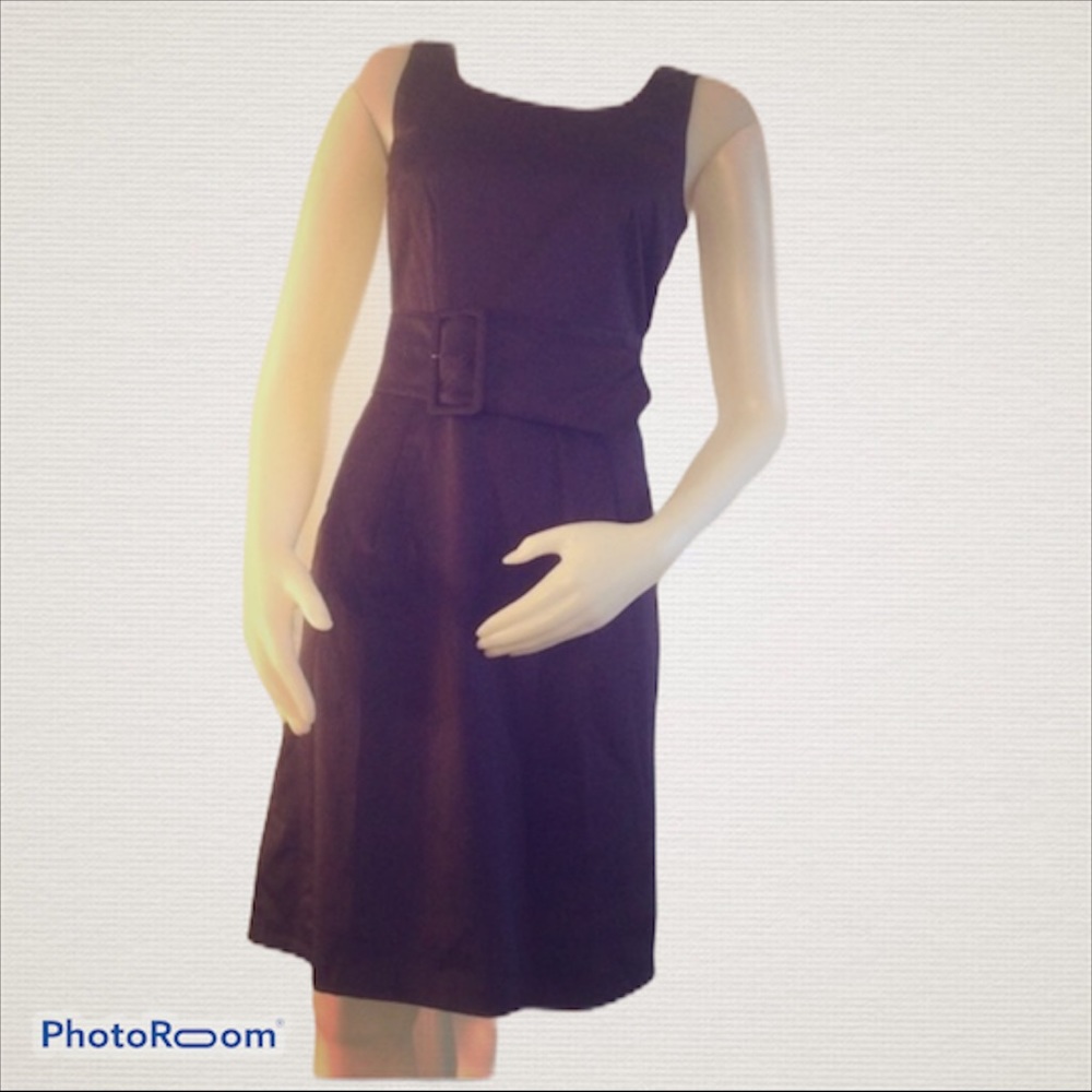 🍓H&M Dark Purple Satin Pencil Dress Size 4 NEW